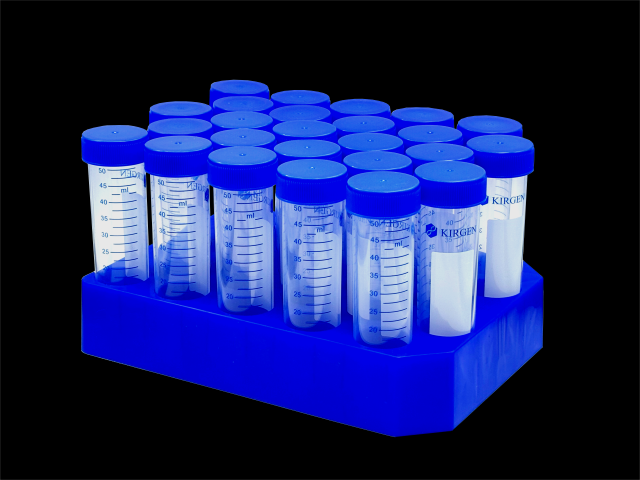 50mL Centrifuge Tubes 14000xg, Conical, DNase/RNase-free, Sterilized, PLASTIC RACK, CS of 500