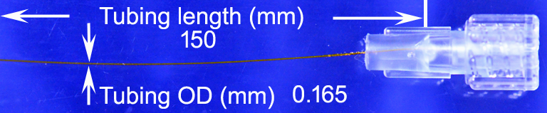 PI-165 microcatheter 150 mm connected to female Luer