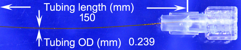 PI-239 microcatheter 150 mm connected to female Luer