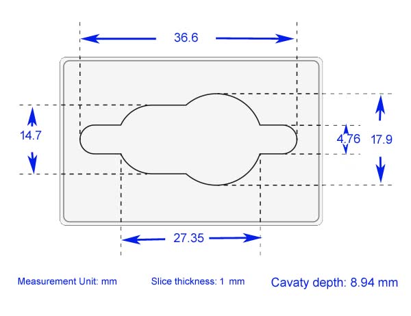 Brain matrix for rats 175-300g sagittal 1mm SS