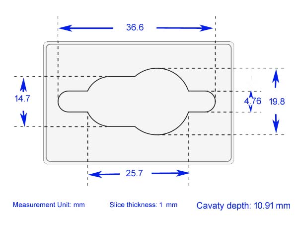 Brain matrix for rats 300-600g sagittal 1mm SS