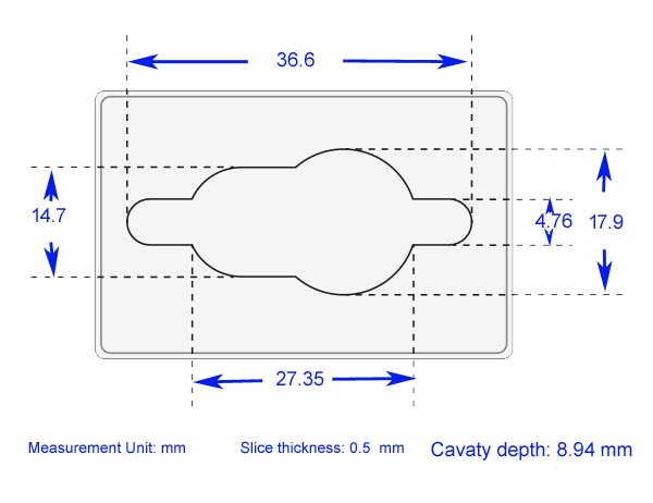 Brain matrix for rats 175-300g coronal 0.5mm SS