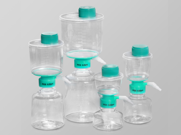1000mL PES Vacuum Filtration Unit, 0.22 μm Membrane, Sterilized, Case of 12